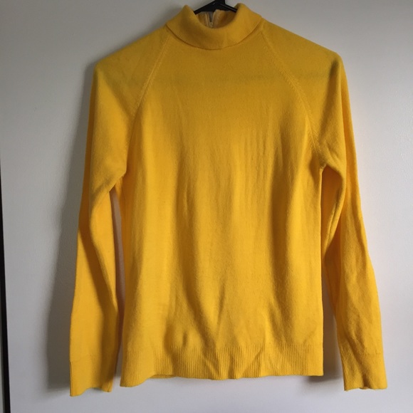 Yellow mock turtleneck Clearance